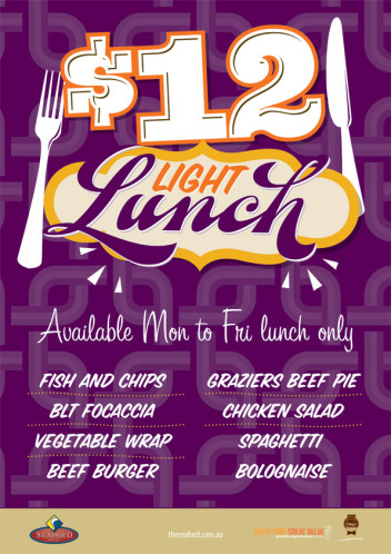 Weekday $12 Light Lunch