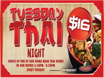 Tuesday $16 Thai Night