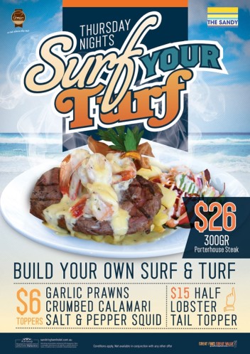 Thursday Night Surf Your Turf