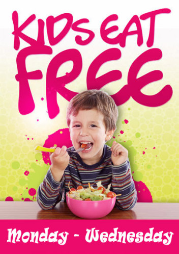 Kids Eat Free Monday - Wednesday