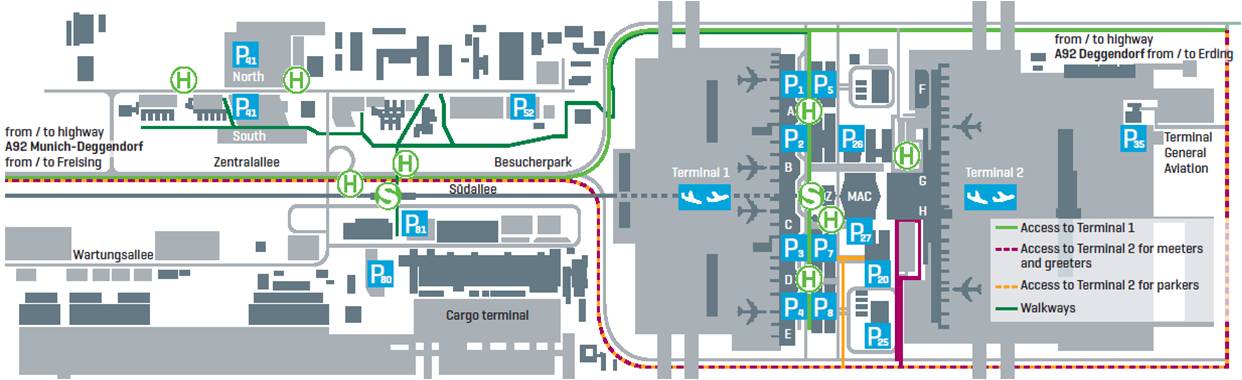 Munich Airport book parking
