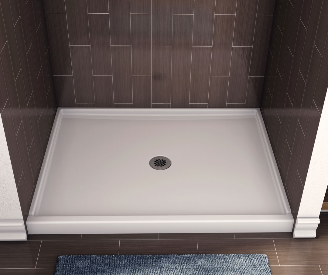 Shower Pans  Low threshold, solid surface shower pans, and shower trays