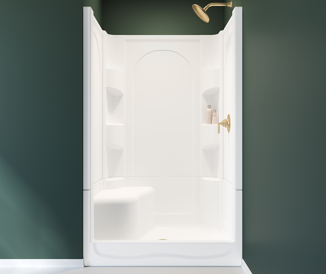 Aquatic Everyday 60 in. x 36 in. x 76 in. 1-Piece Shower Stall