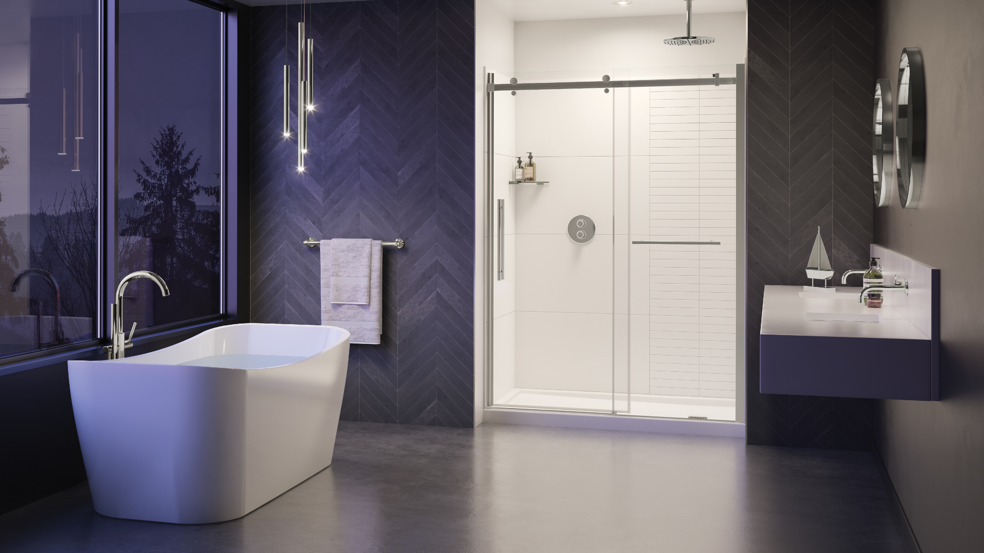 Porte de douche – Portes coulissantes design sur Planete Bain