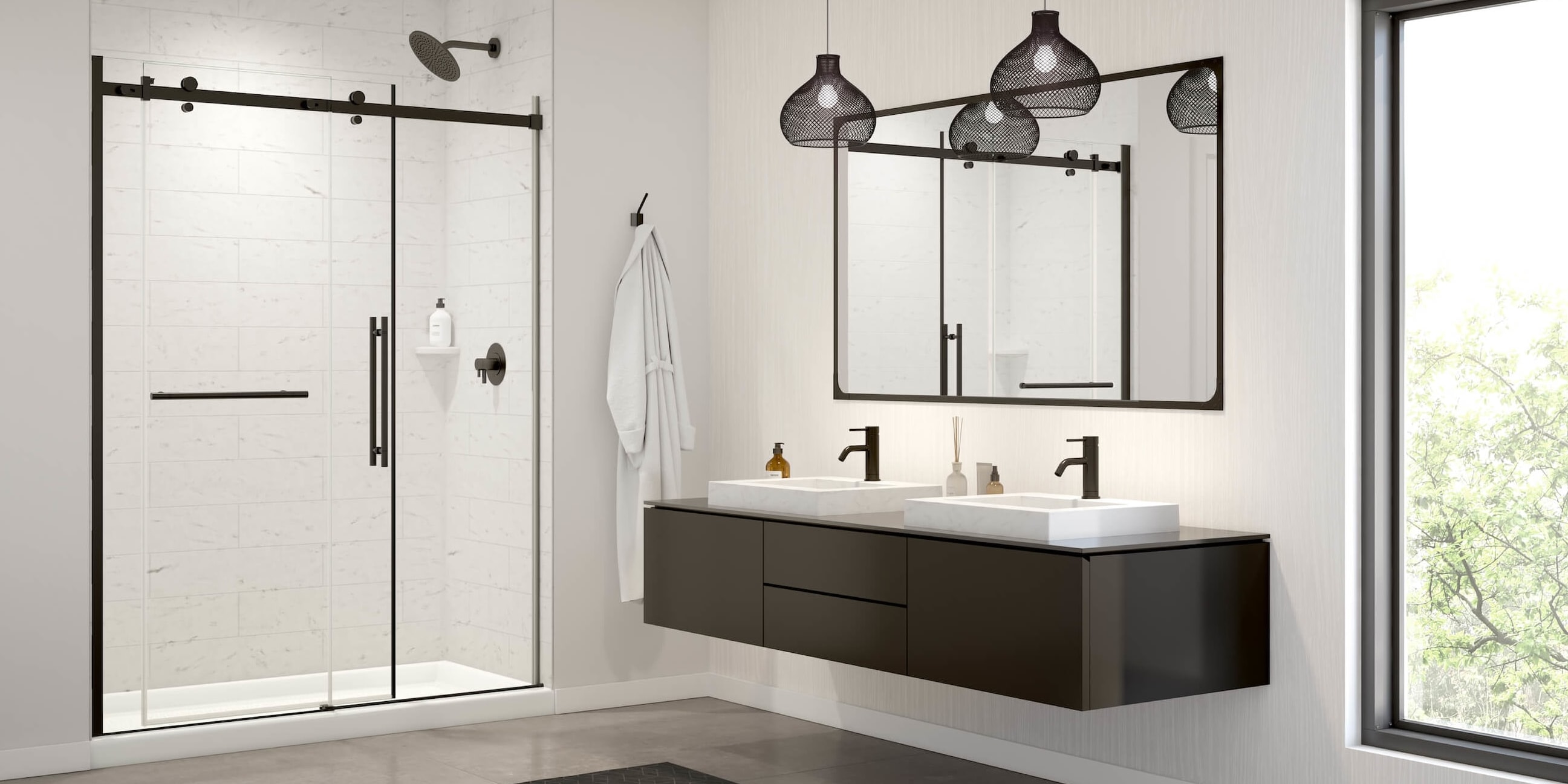24 Modern Towel Bar Black - Threshold™
