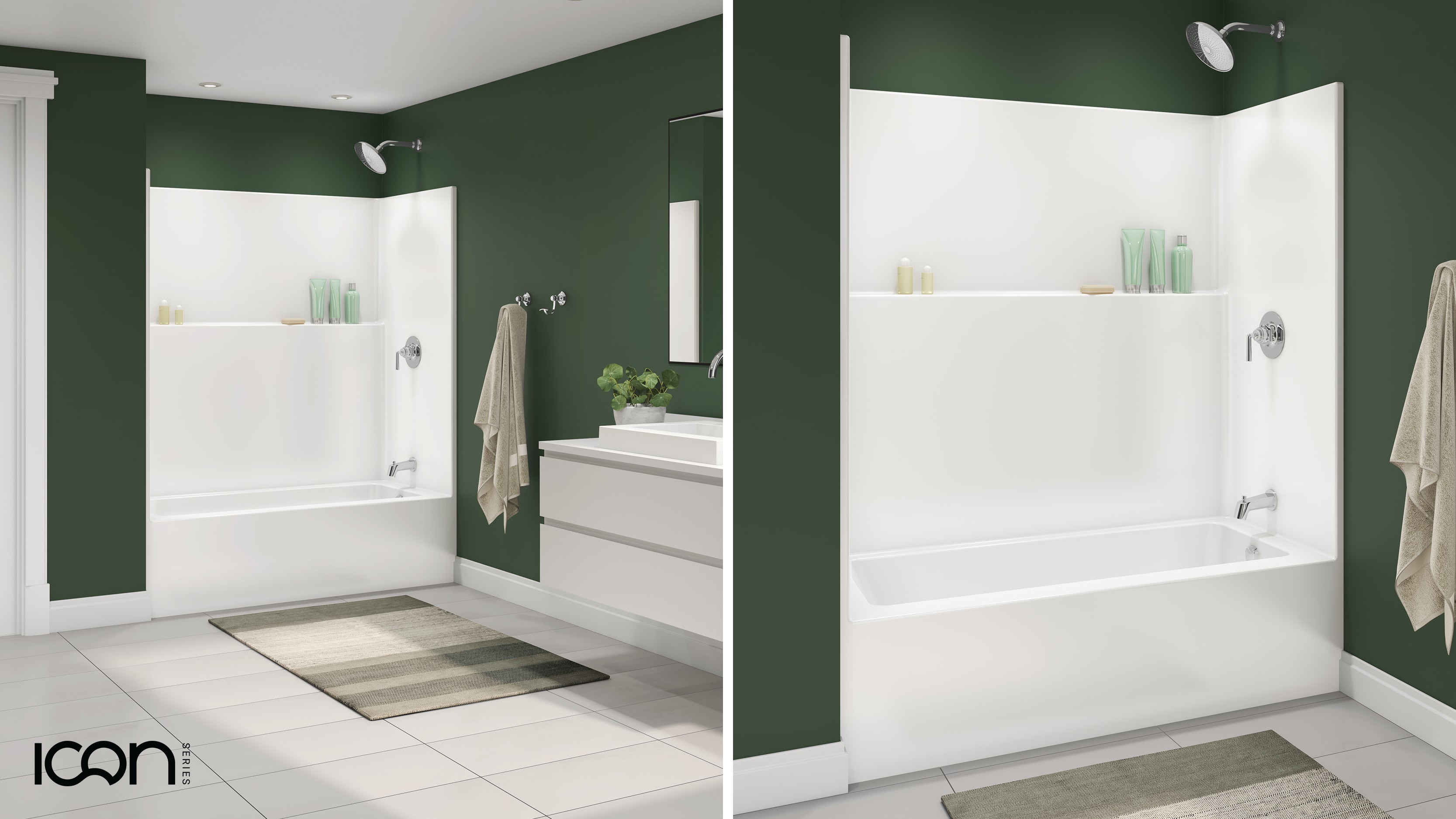Fiberglass Bathtub Shower Combo