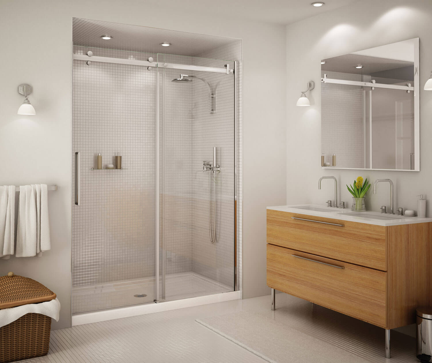 Glass shower door