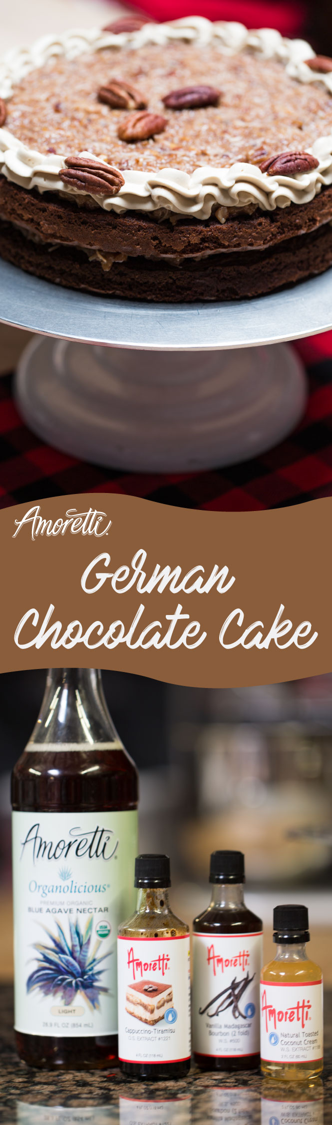 Stop sweet cravings in their tracks with this decadent German Chocolate Cake!