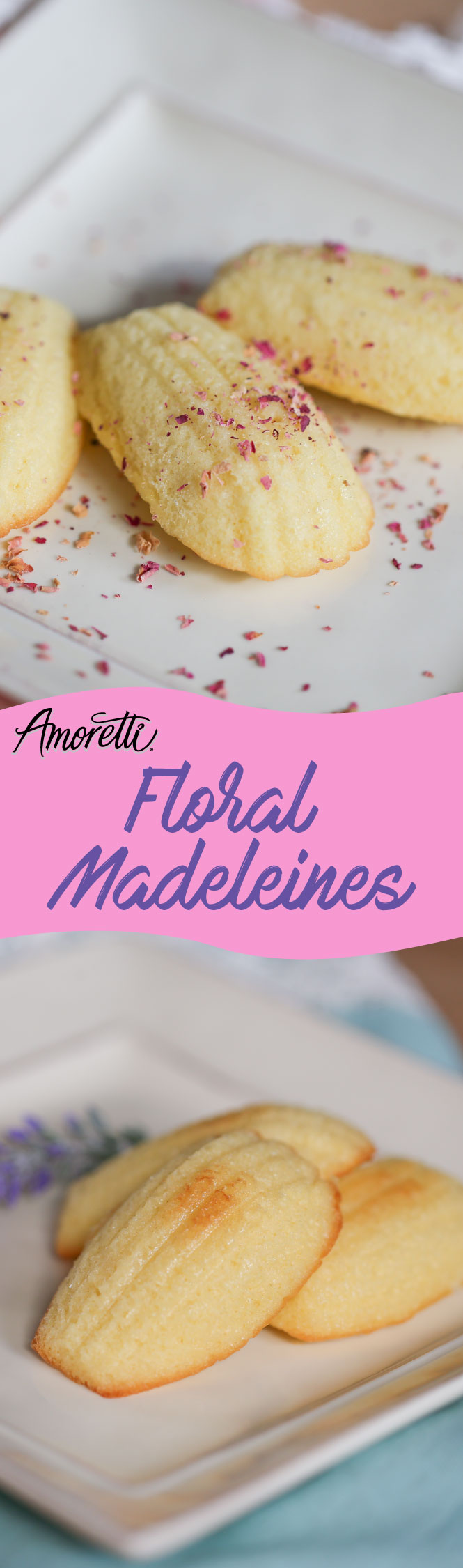 We highly recommend calling your friends, having a tea party, and bringing out these floral madeleines to enjoy!