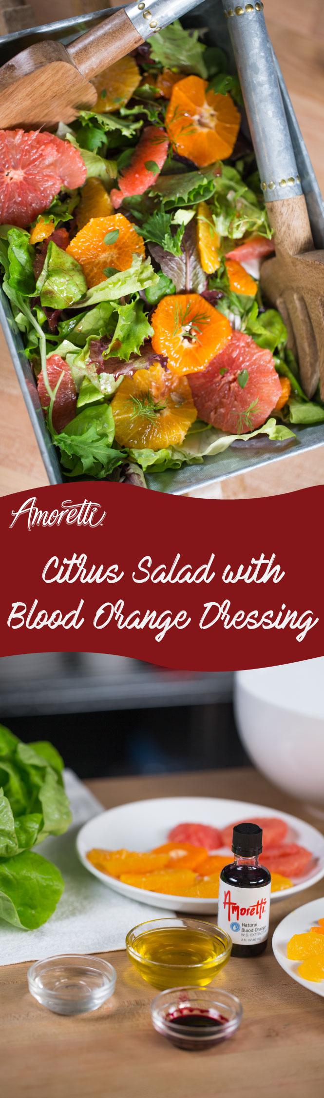 Whether you’re looking for a side to complement dinner or a lunch that’ll make your coworkers jealous, our Citrus Salad with Blood Orange Dressing is a light and beautiful dish.