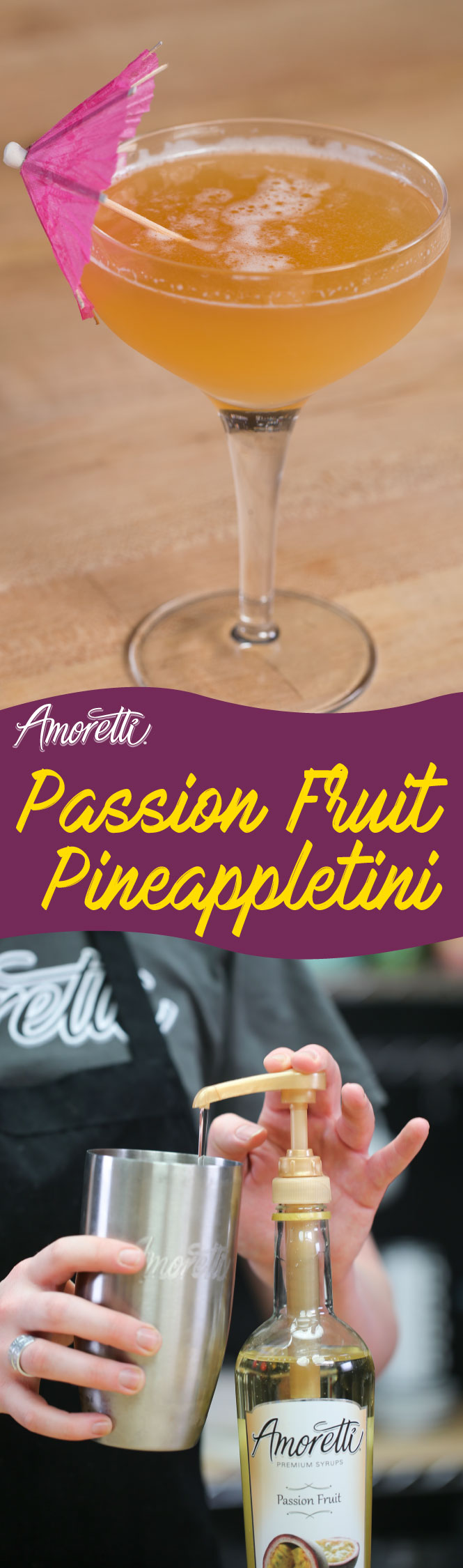 Make this Passion Fruit Pineappletini the highlight of every summer cocktail night!