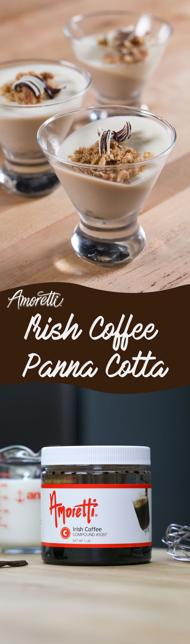 Our Irish Coffee Panna Cotta is a fancy dessert for those nights you need to impress guests!