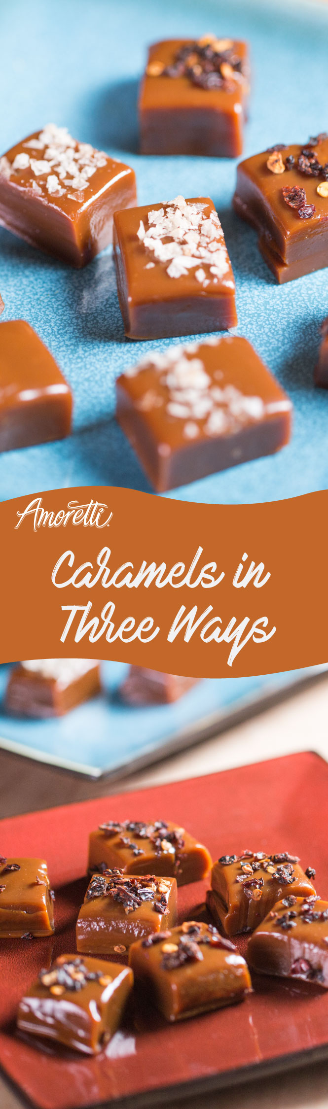 Classic, sea salt, or spicy caramels; you choose!