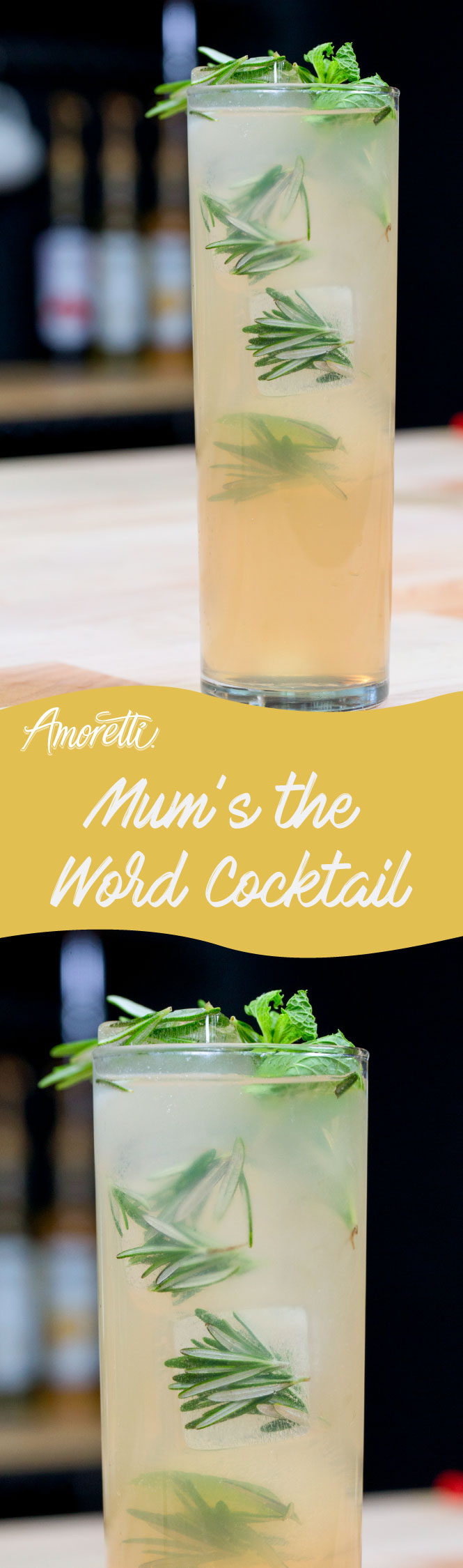 Feel fancy while drinking this floral cocktail!