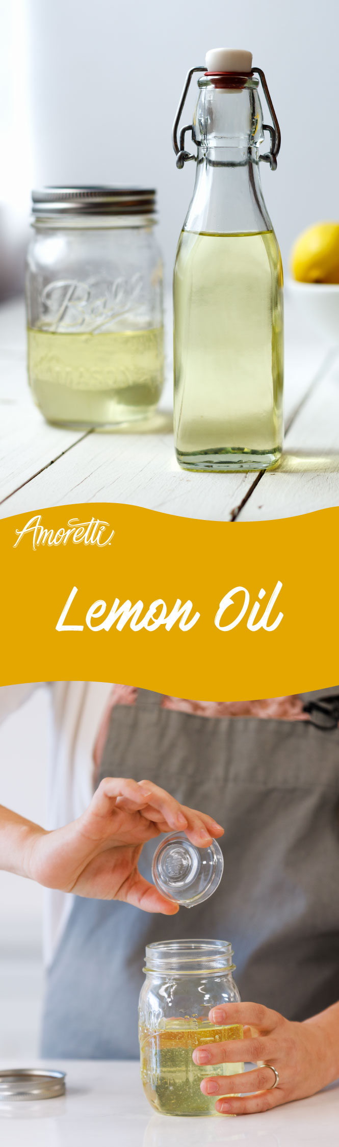 Add a splash of flavor to any meal with your very own house-made Lemon Oil!
