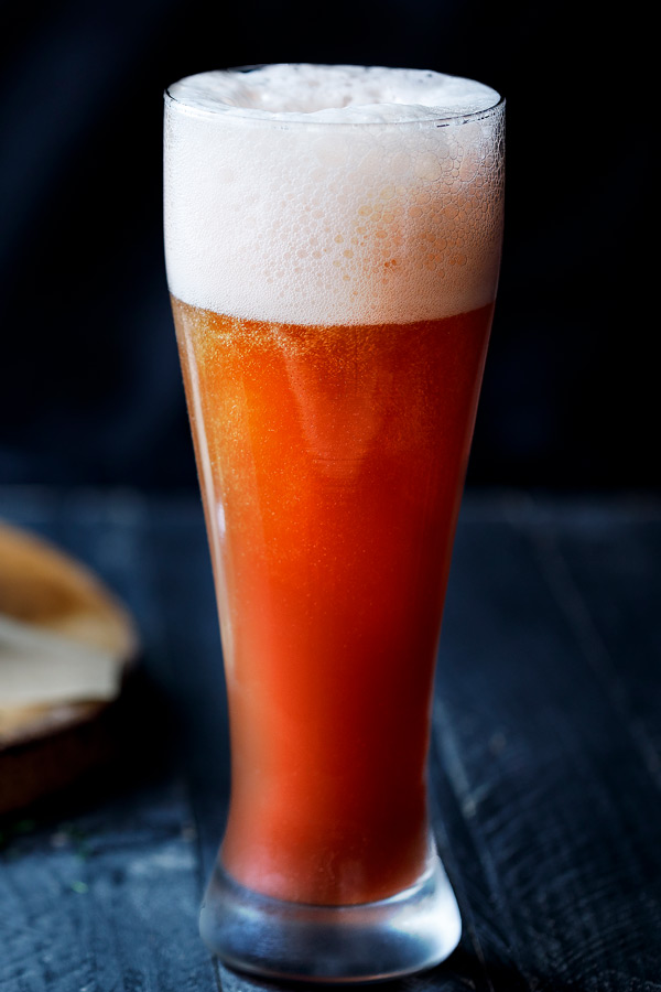 Amoretti Recipe: Wild Strawberry Rhubarb Pilsner