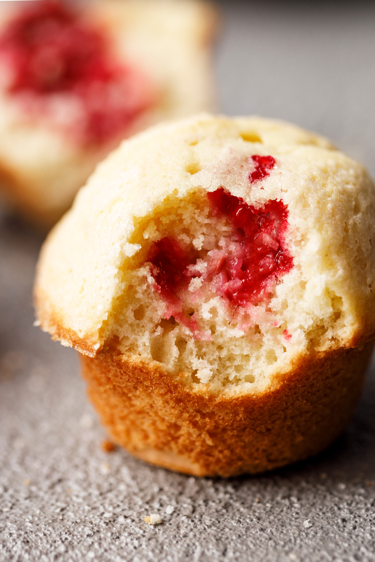 Take a bite of Amoretti's Coconut Raspberry Muffin Recipe