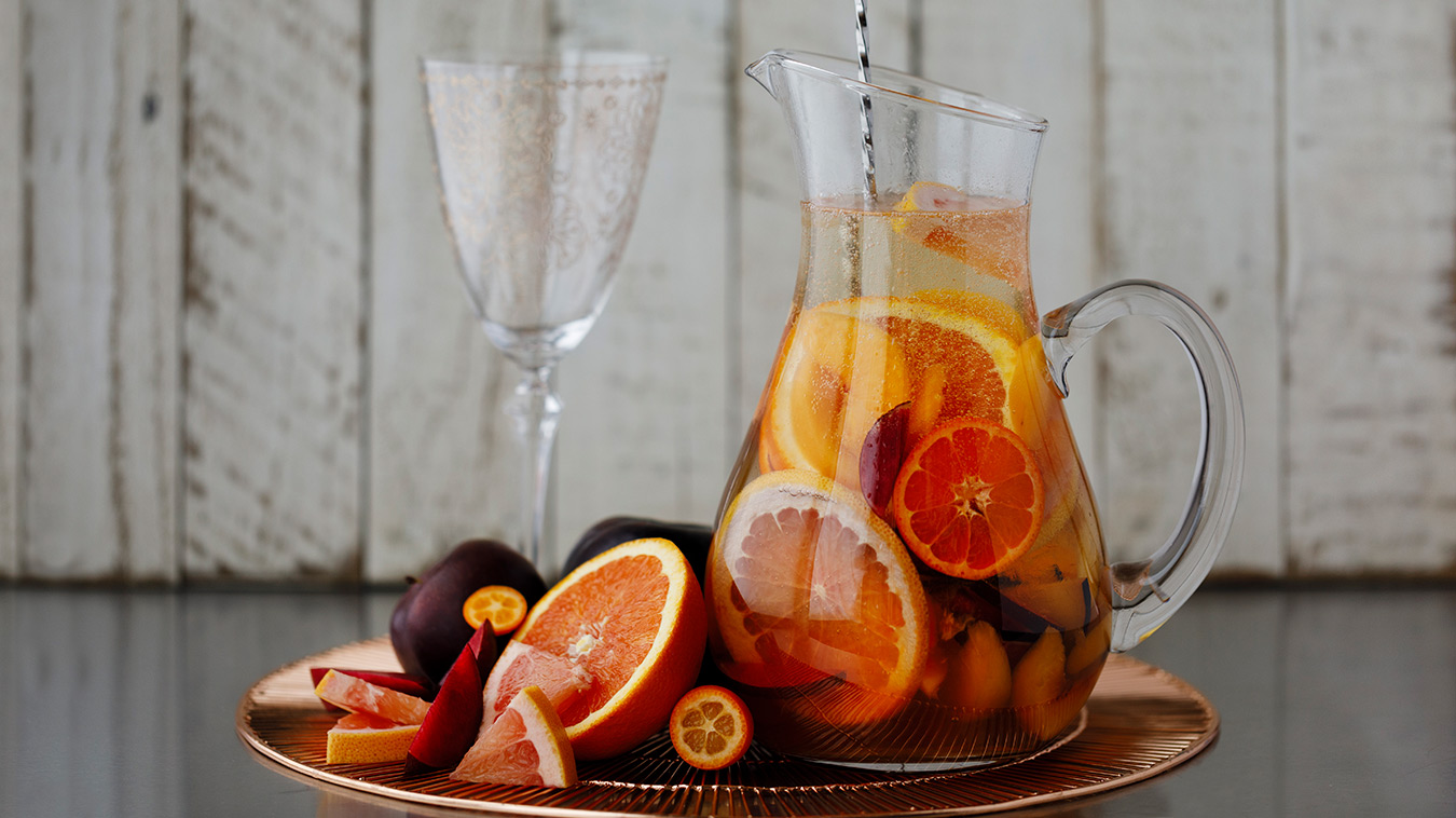 Amoretti Recipe: Summer Sangria with stone fruits and citrus