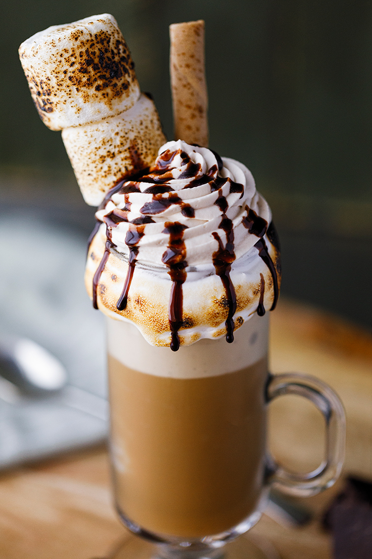 Amoretti Blended S'mores Iced Coffee Recipe