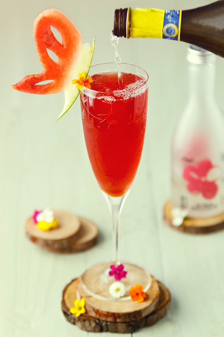 Amoretti Summer's End Sake Spritzer Recipe
