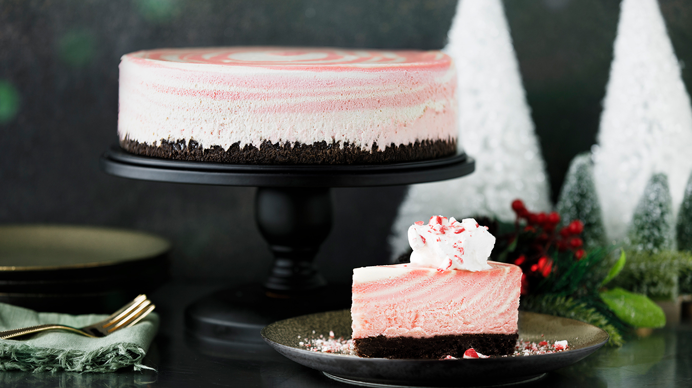Amoretti Recipe: Peppermint Zebra Cheesecake