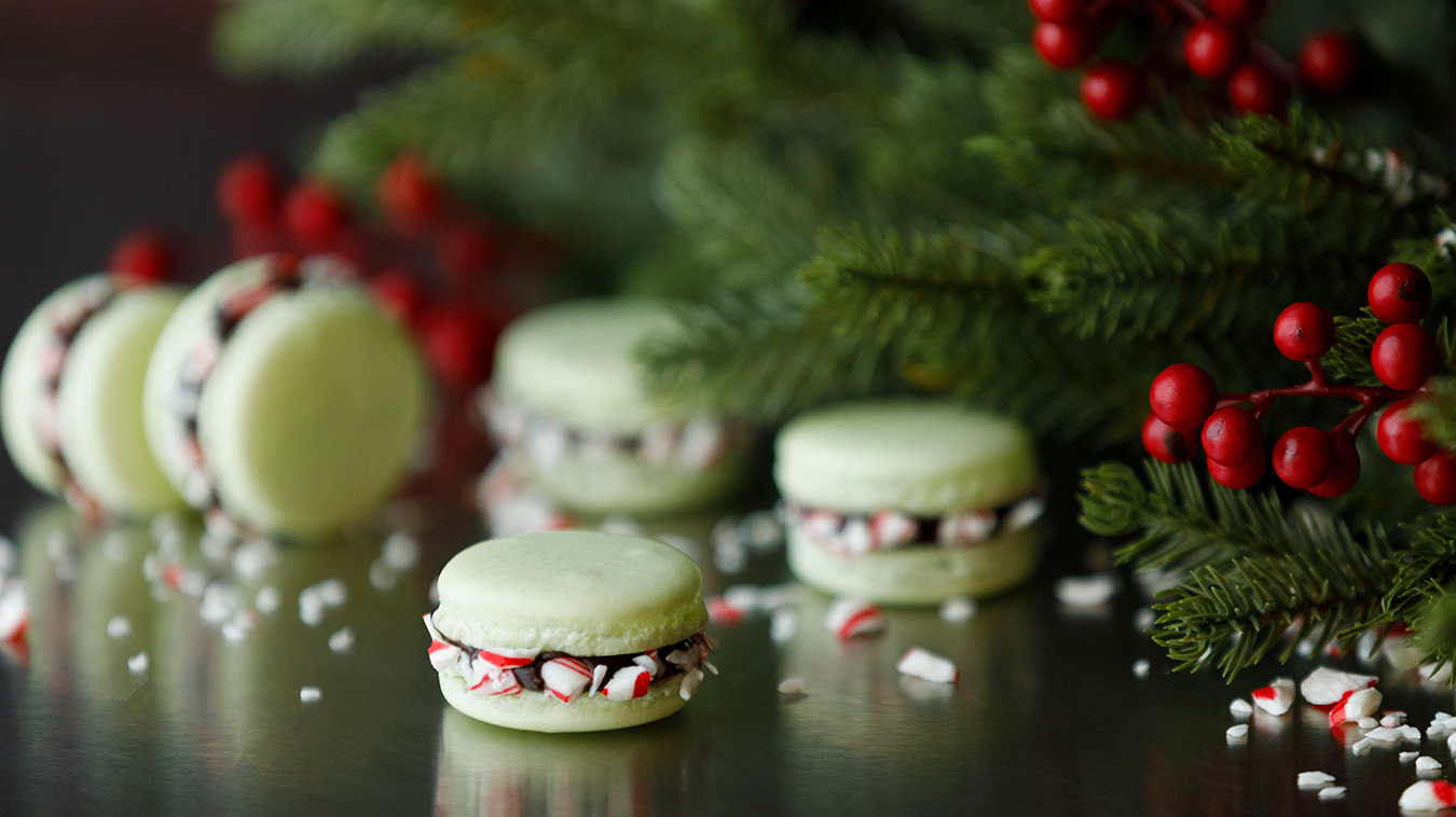 Amoretti Recipe: Chocolate Peppermint Macarons from Chef Colette