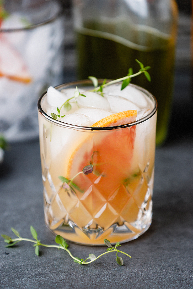 Amoretti Thyme Greyhound Cocktail Recipe