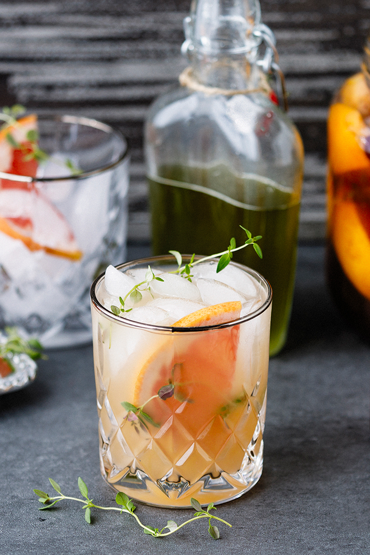Amoretti Thyme Greyhound Cocktail Recipe