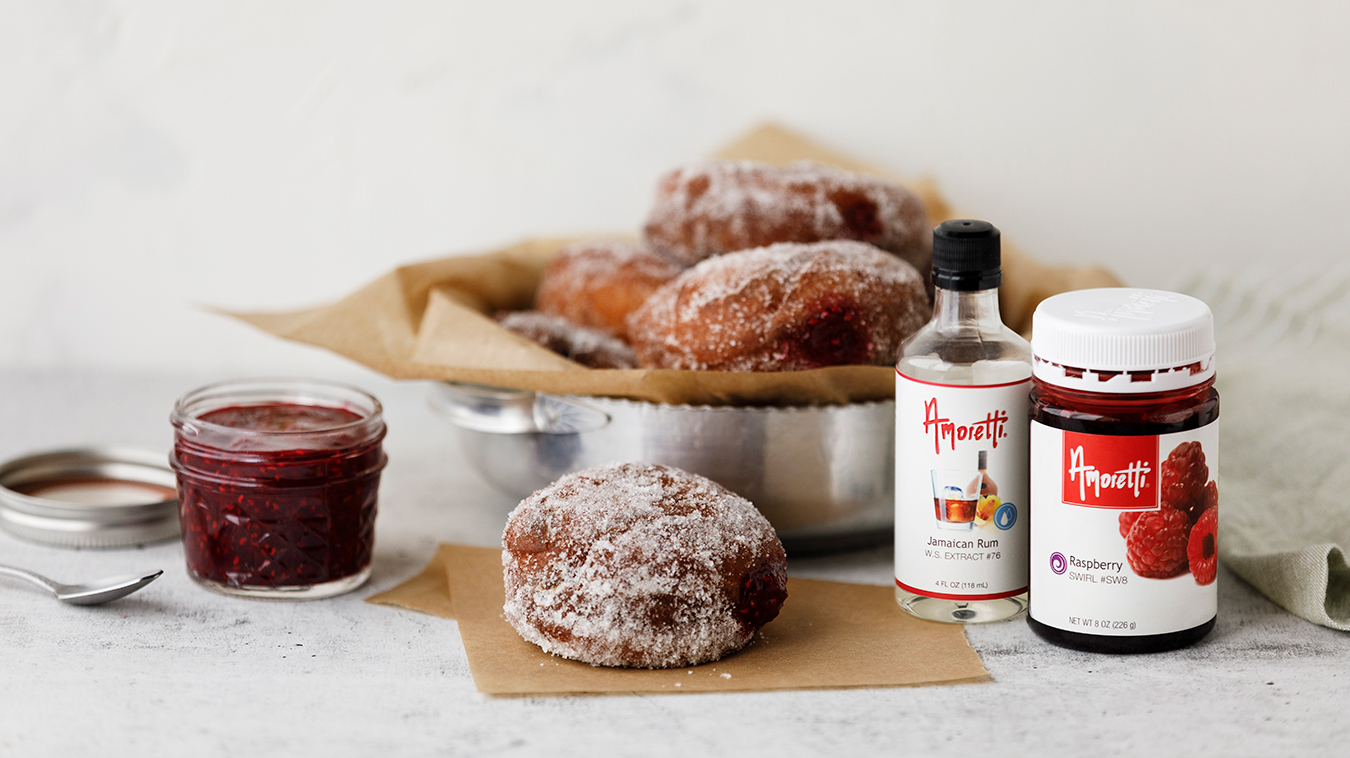 Amoretti Recipe: Polish Doughnuts (Pączki) filled with Raspberry Jam