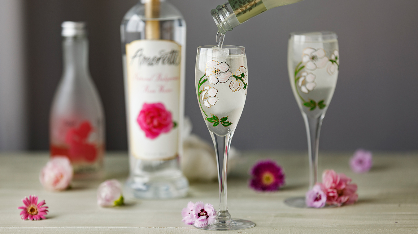 Amoretti Recipe: Ginger Rose Sake Cocktail