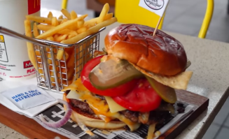 McDonalds Gourmey Burger and Fries