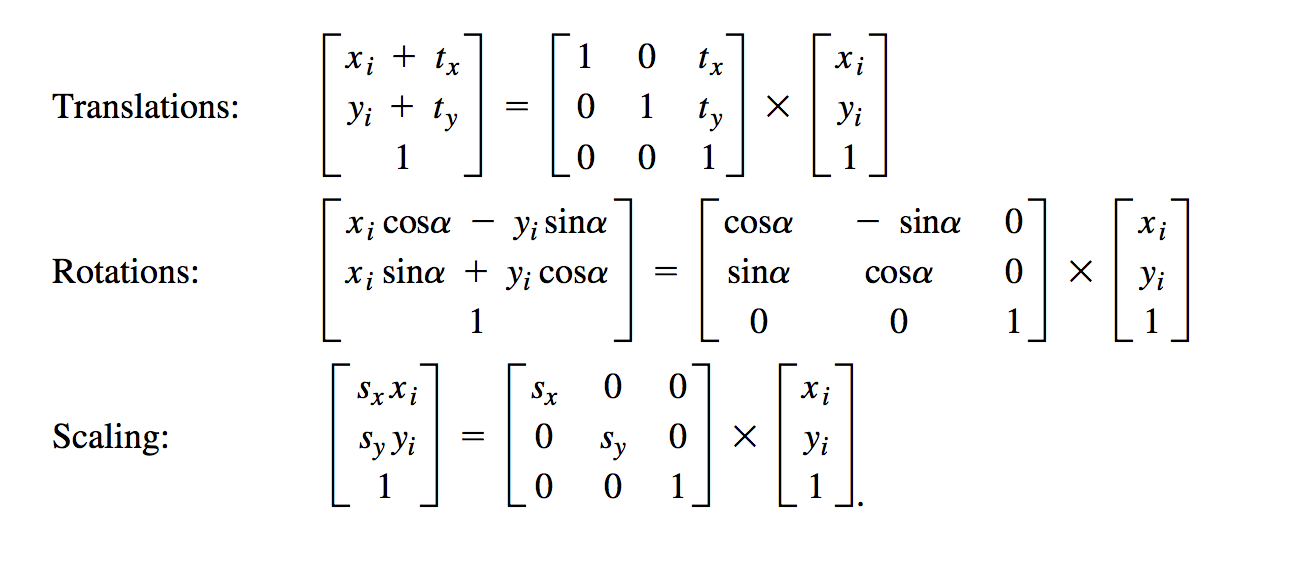 homogeneous coordinate