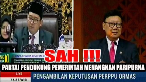 PANAS, Fadli Zon Ketok Palu Pengambilan Keputusan PERPPU ORMAS Sidang Paripurna DPR RI PANAS, Fadli Zon Ketok Palu Pengambilan Keputusan PERPPU ORMAS Sidang Paripurna DPR RI