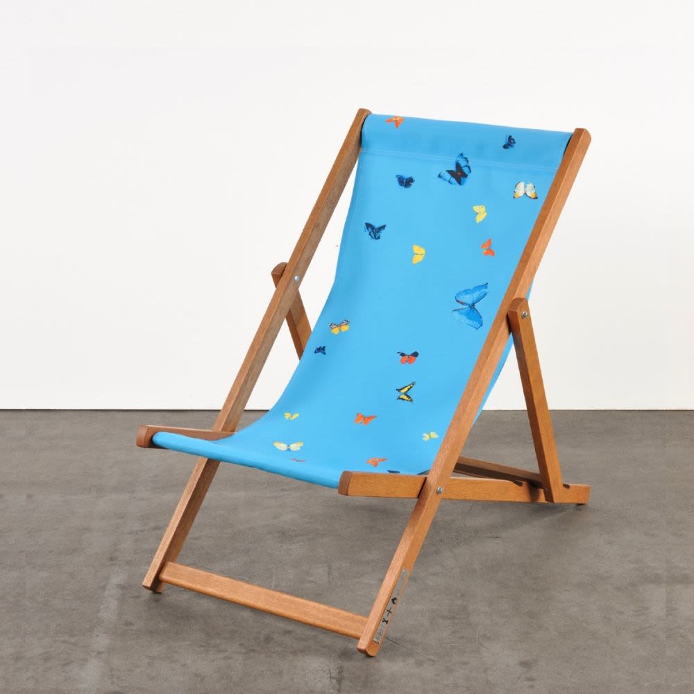 Deckchair (Blue)-Damien Hirst-1