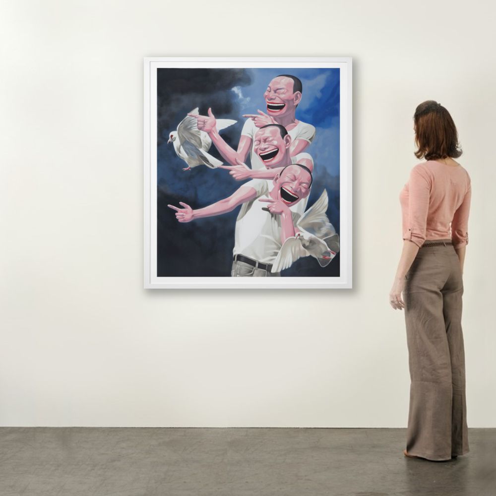 yue minjun 画集 YUE MINJUN (CHINA, B. 1962), Untitled (Smile-ism No. 4
