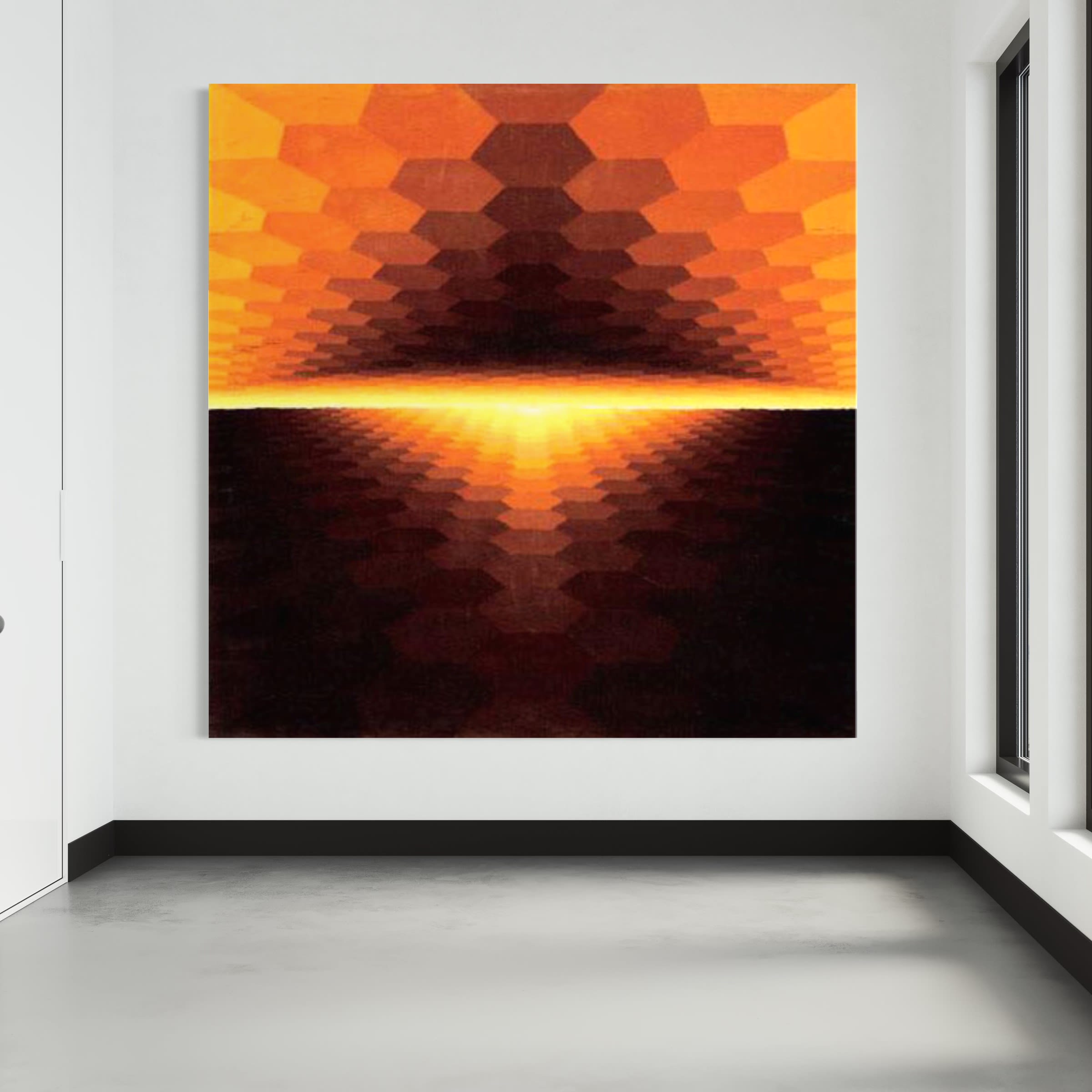 Horizon Jaune Structuré-Jean-Pierre Yvaral-1