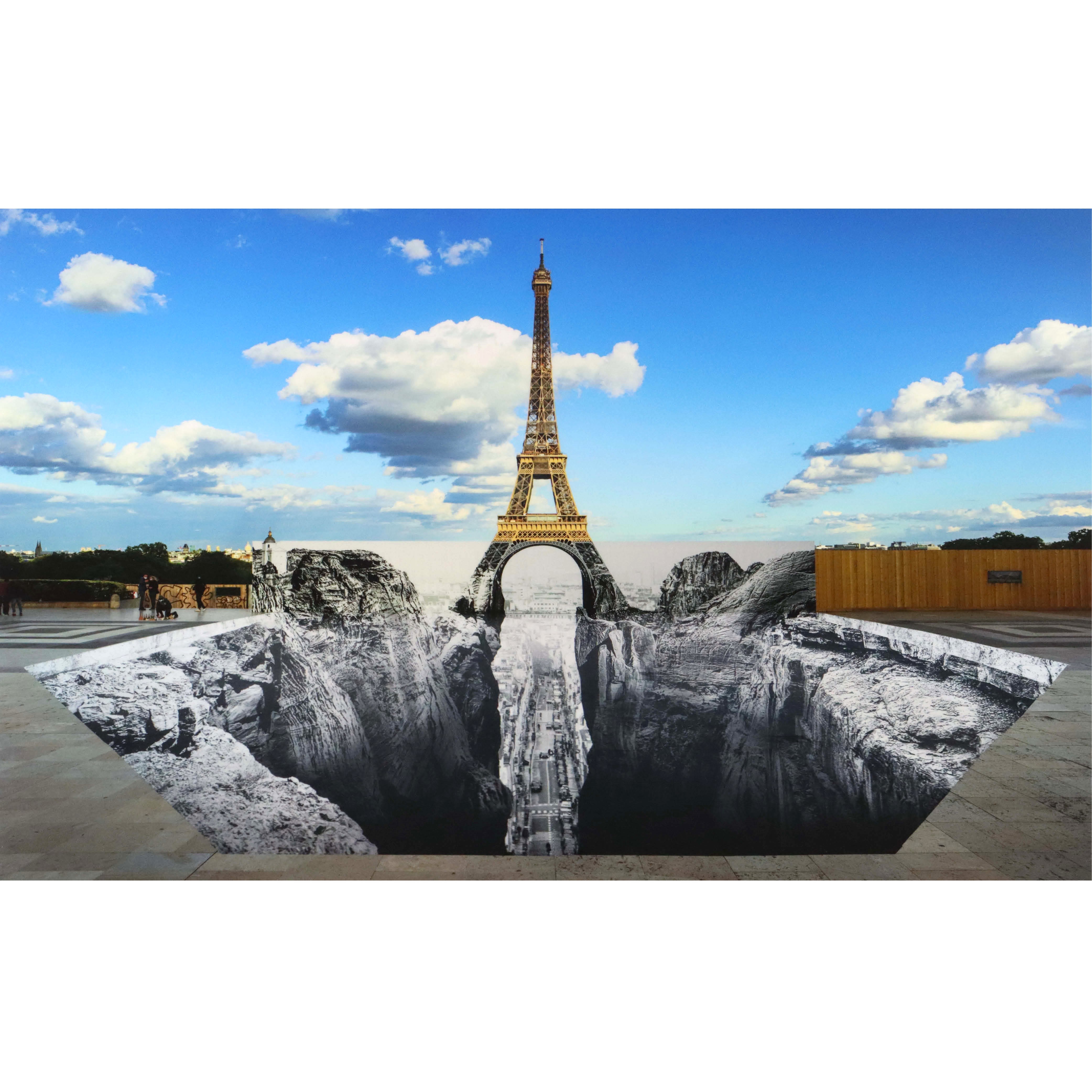 Trompe l'oeil, Les Falaises du Trocadéro, 19 mai 2021, 19h57, Paris, France, 2021-JR-1