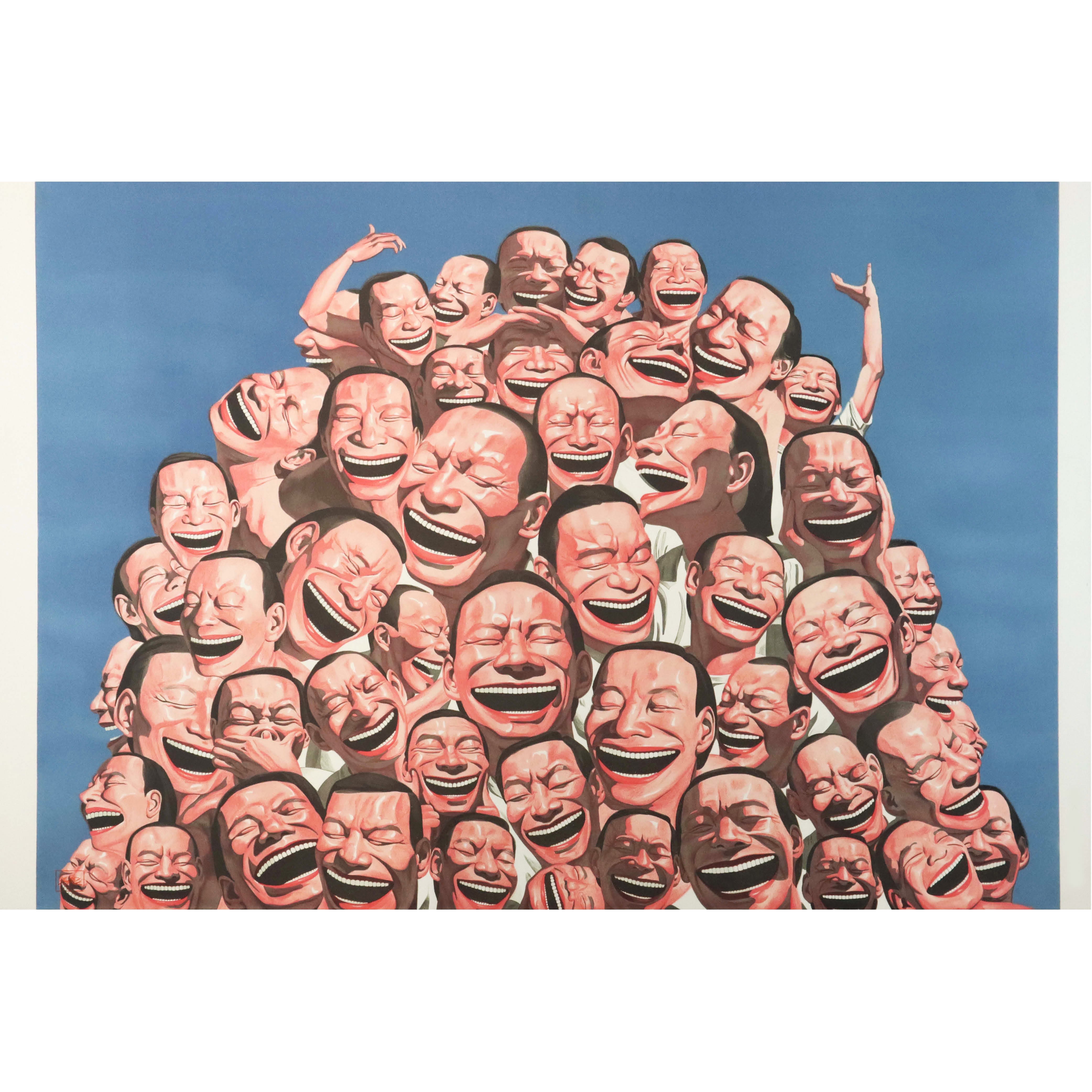 yue minjun 画集 YUE MINJUN (CHINA, B. 1962), Smile-ism - Two Friends