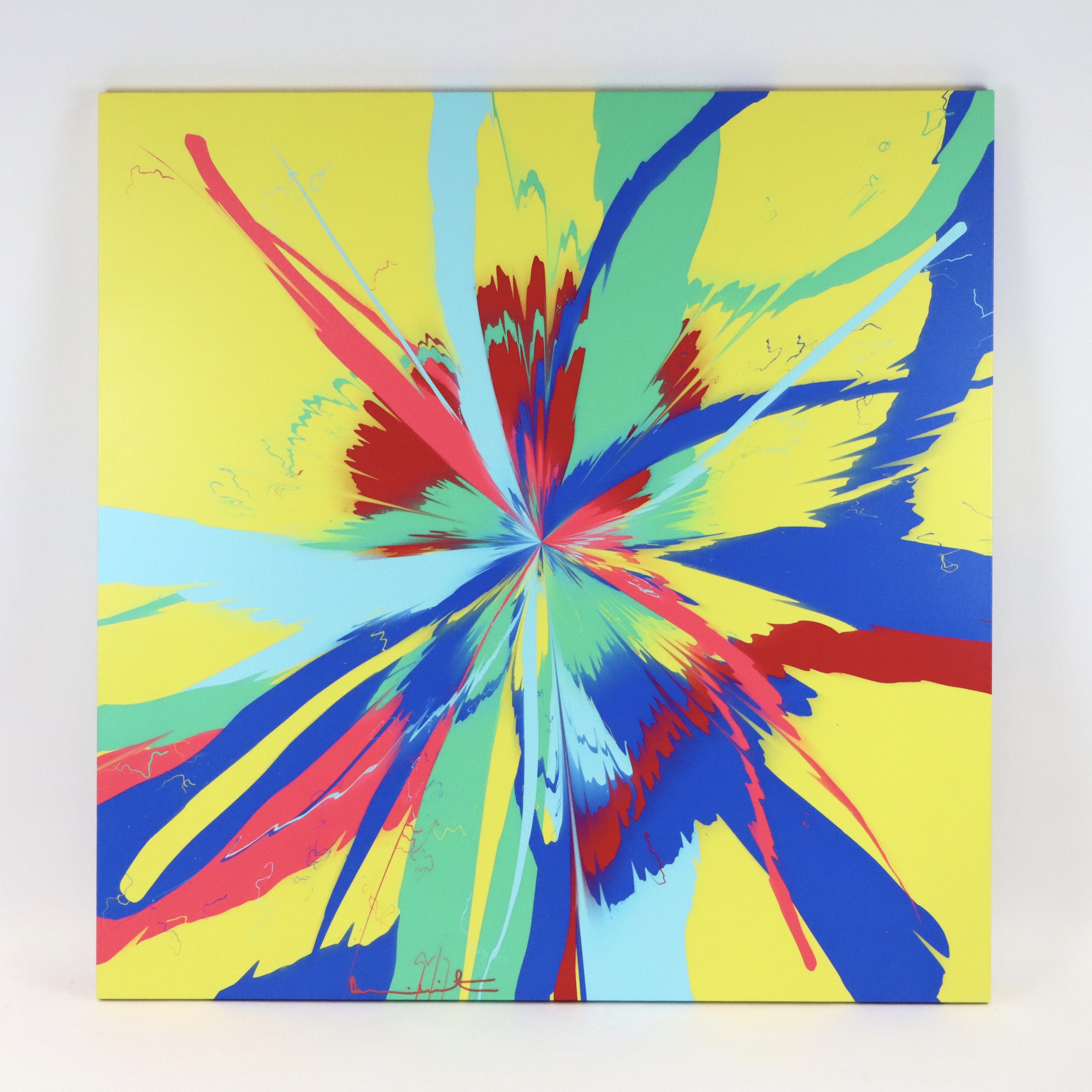 The Beautiful Paintings | #12 Beautiful, Rather Superior, Equally Indescribable, Full To Overflowing, Rare And Infinite Supernova Painting-Damien Hirst-1