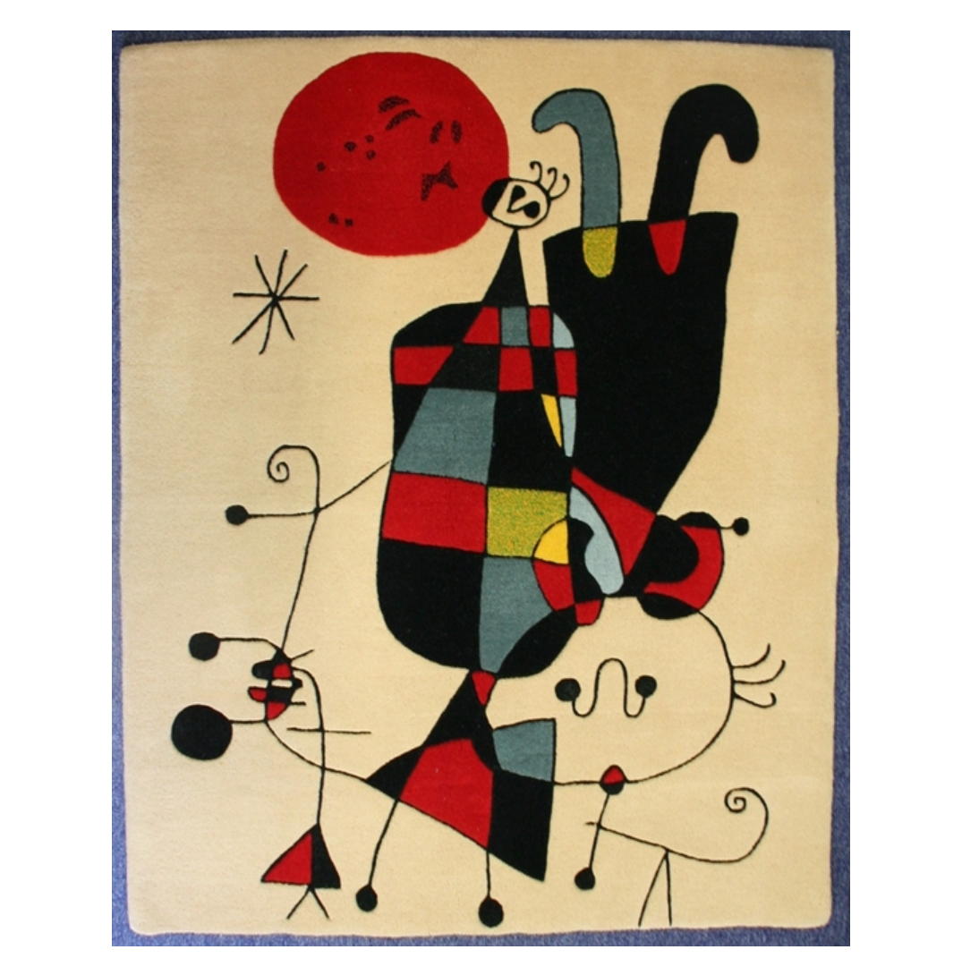 Personnages et Chien devant le Soleil-Joan Miró-1