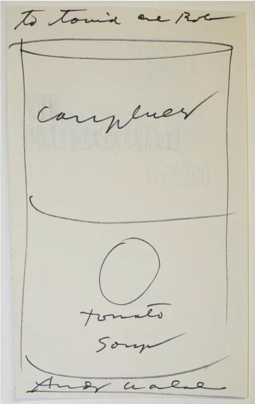Campbell's Tomato Soup - to Tonia/P, 1975-Andy Warhol-1