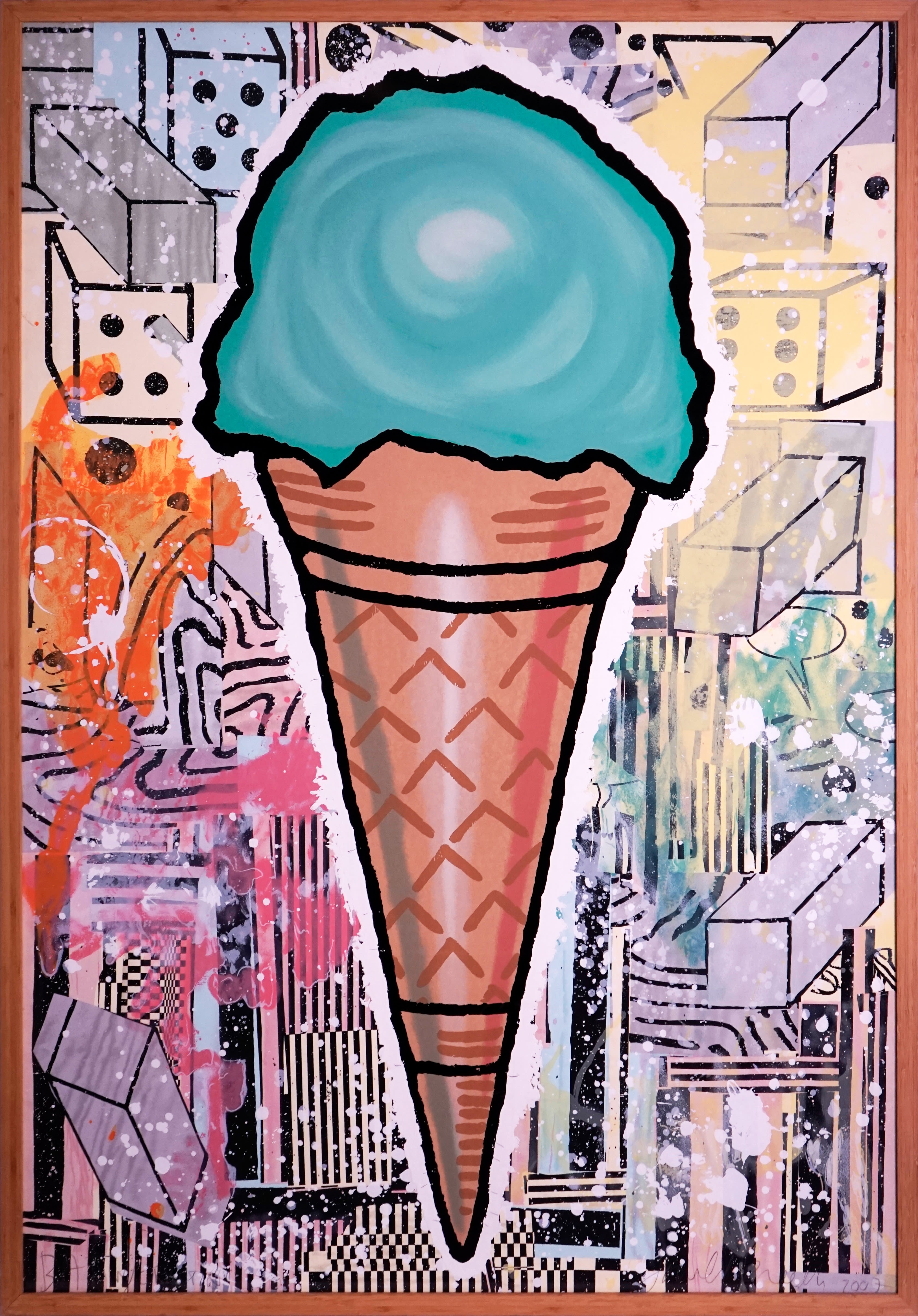 Green Cone-Donald Baechler-1
