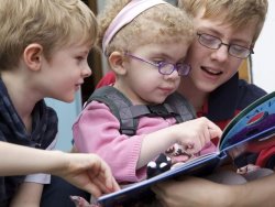 Children reading together