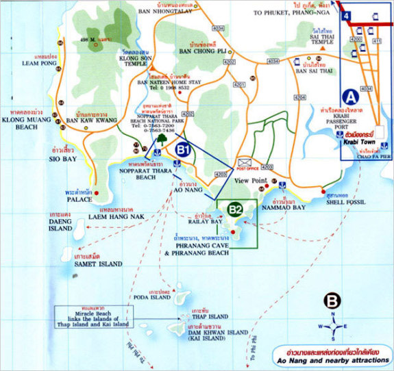 Ao Nang map