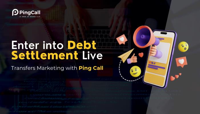 Enter into Debt Settlement Live Transfers Marketing with Ping Call Services