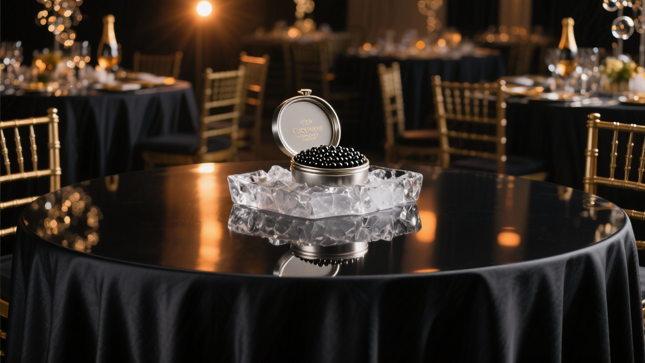 Premium Black Caviar Texture