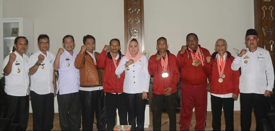 Bupati Winarti Sambut Baik Silaturahmi Atlet Master Berprestasi di Kejurnas