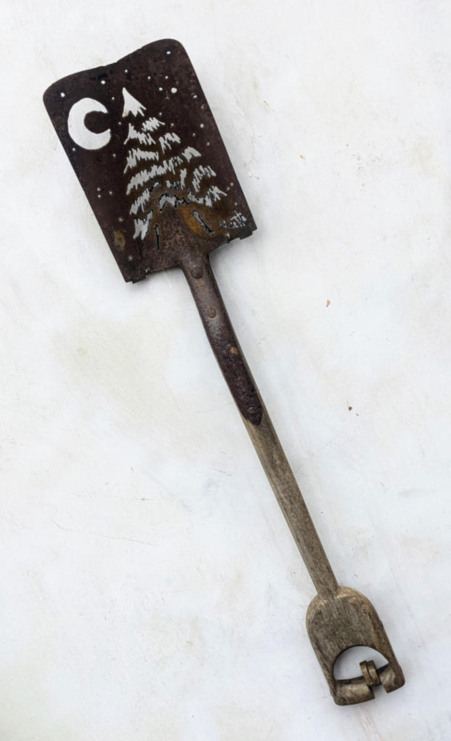 Antique Night Pine shovel