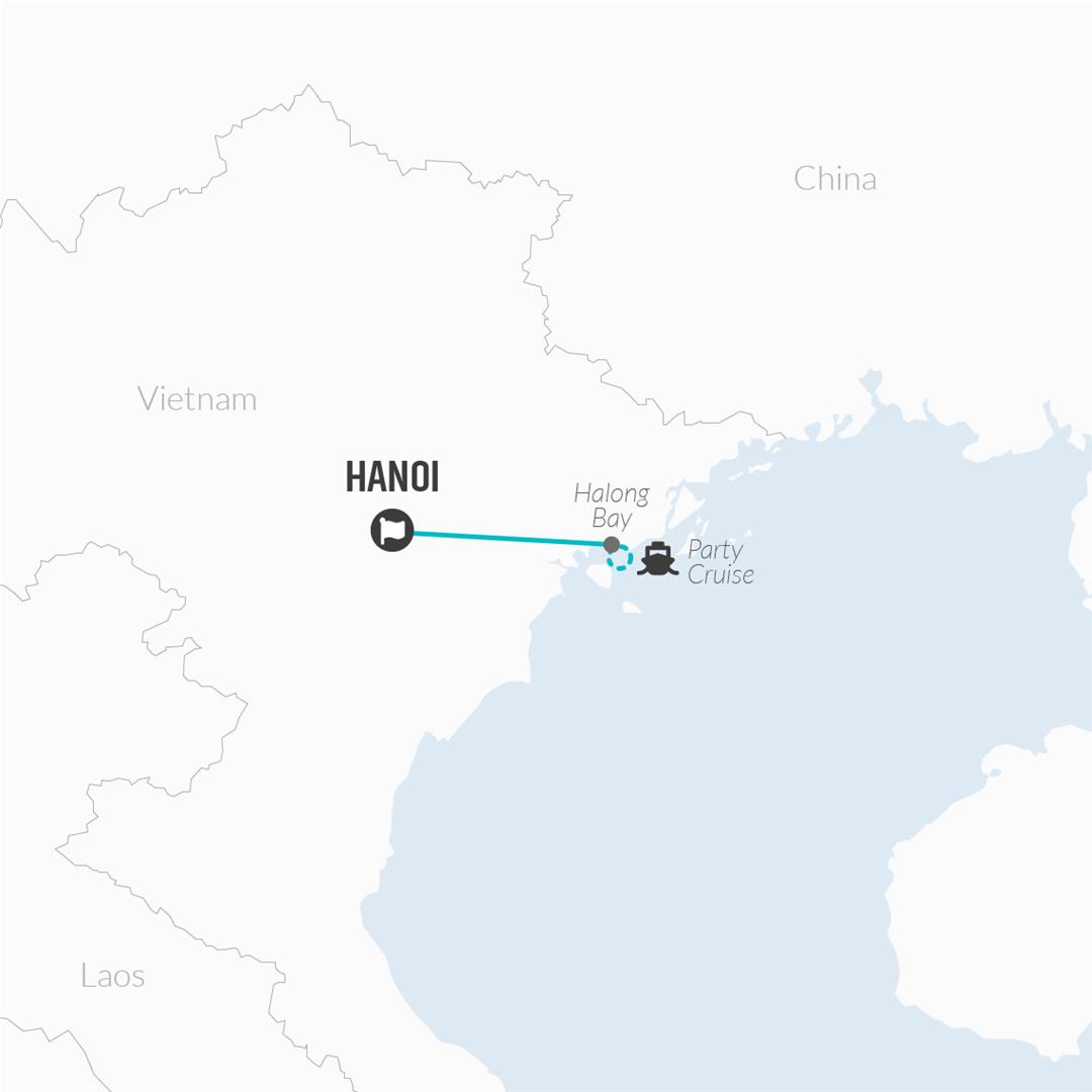 tourhub | Bamba Travel | Halong Bay Party Cruise 2D/1N (from Hanoi) | Tour Map