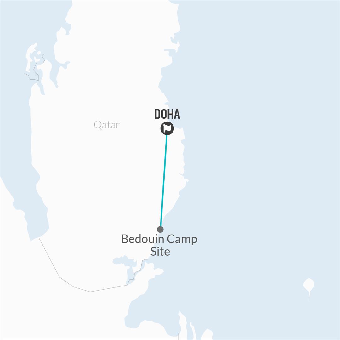 tourhub | Bamba Travel | Doha Stopover & Overnight Desert Safari 3D/2N | Tour Map